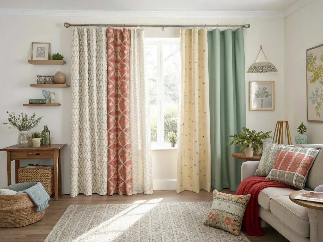 Cortinas para salón pequeño: cómo elegir color, largo y tejido