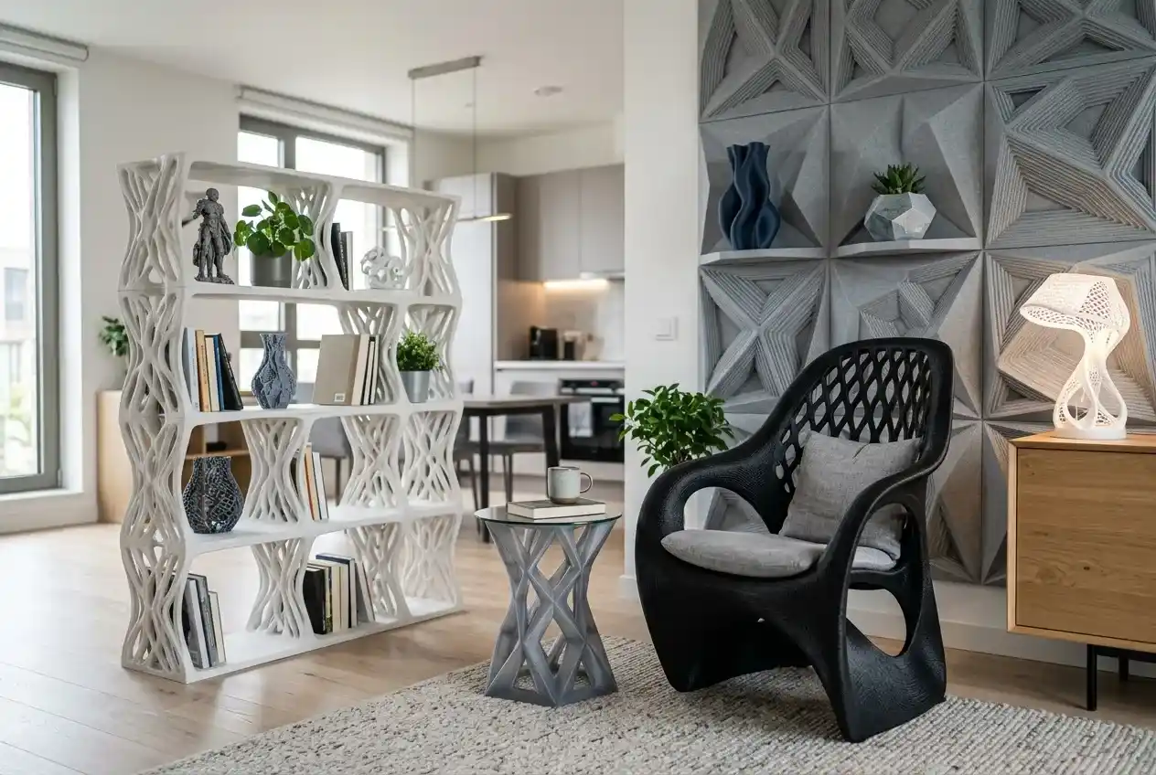 Impresión 3D en decoración: muebles, paneles y accesorios de nueva generación