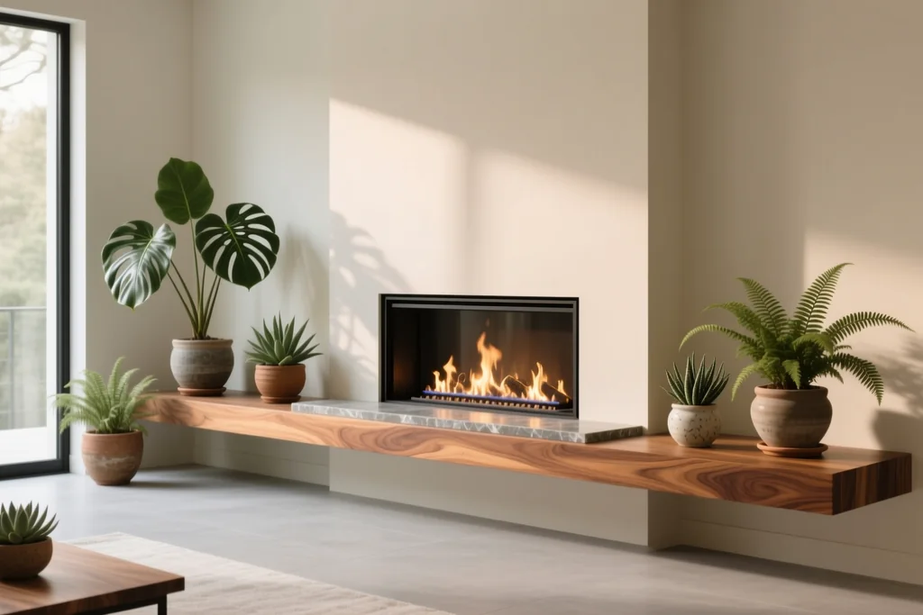 Salón — Integrar chimenea en sal&oacute;n moderno sin parecer antigu