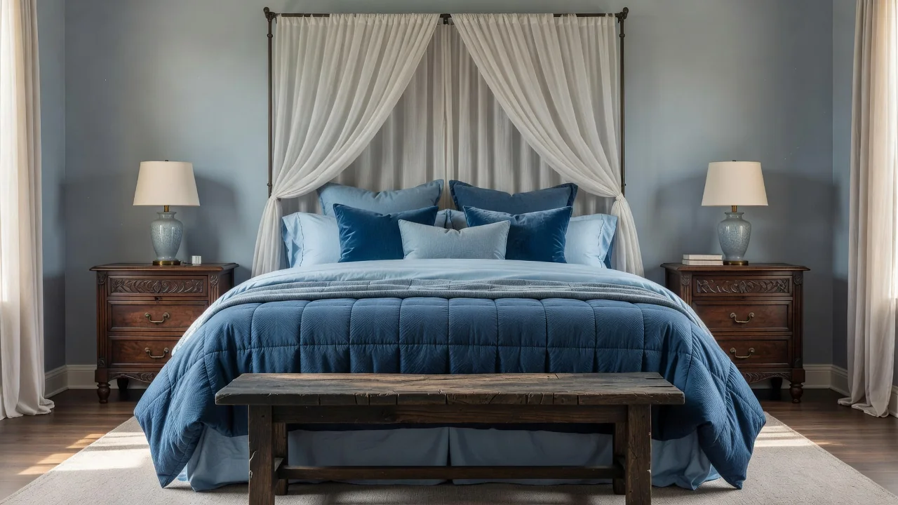 Decoración de dormitorio: color, textiles y descanso
