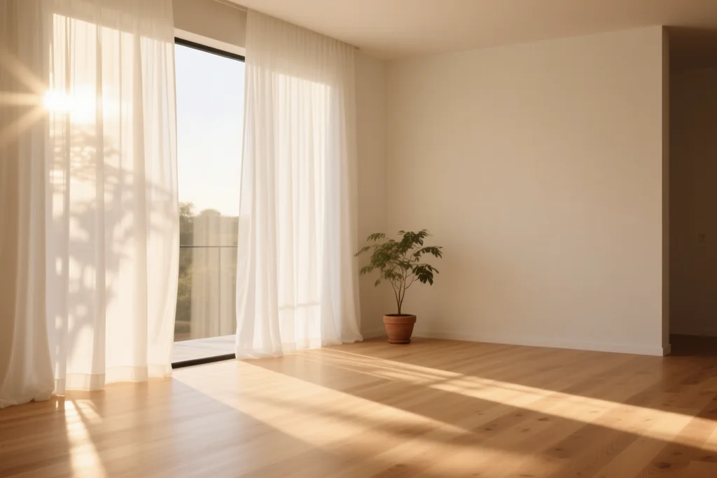 Aprovechar la luz natural: cortinas y reflejos
